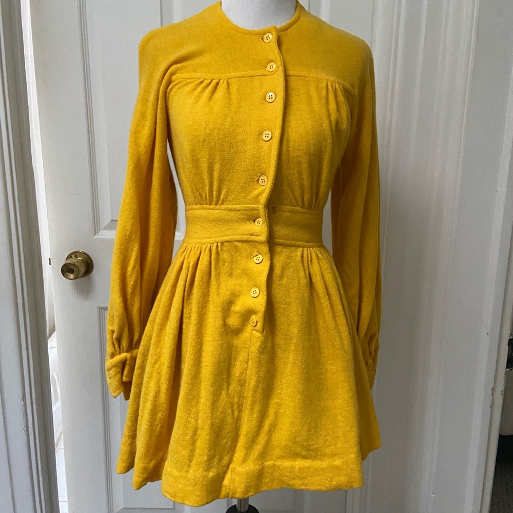 Vintage 1970s Daniel Hechter Paris wool dress